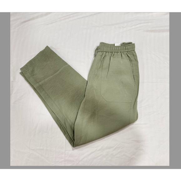Women's Zara Green Drawstring Trousers Size XS - Picture 4 of 4